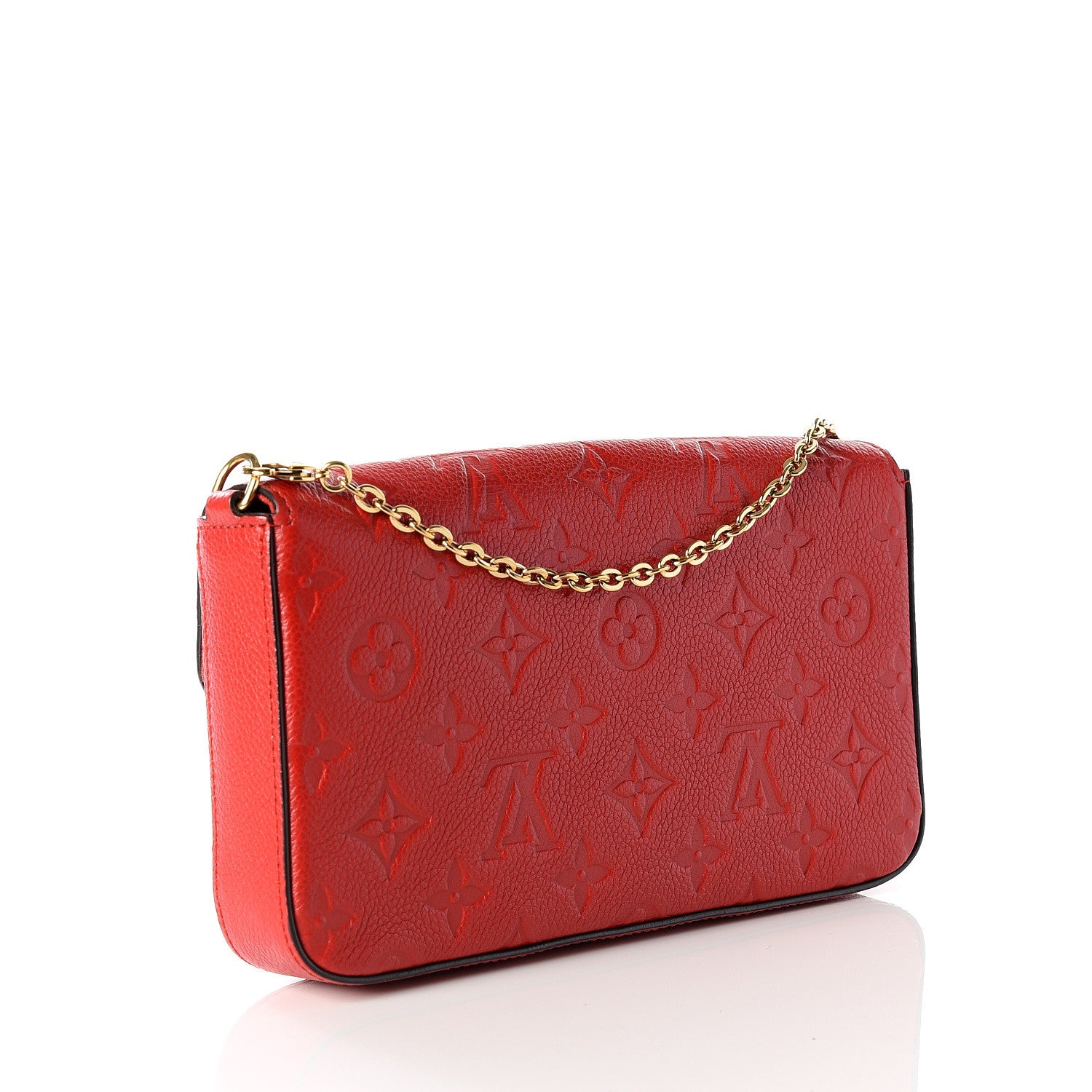 Louis Vuitton Empreinte Pochette Felicie Chain Wallet Cherry 3 of 9