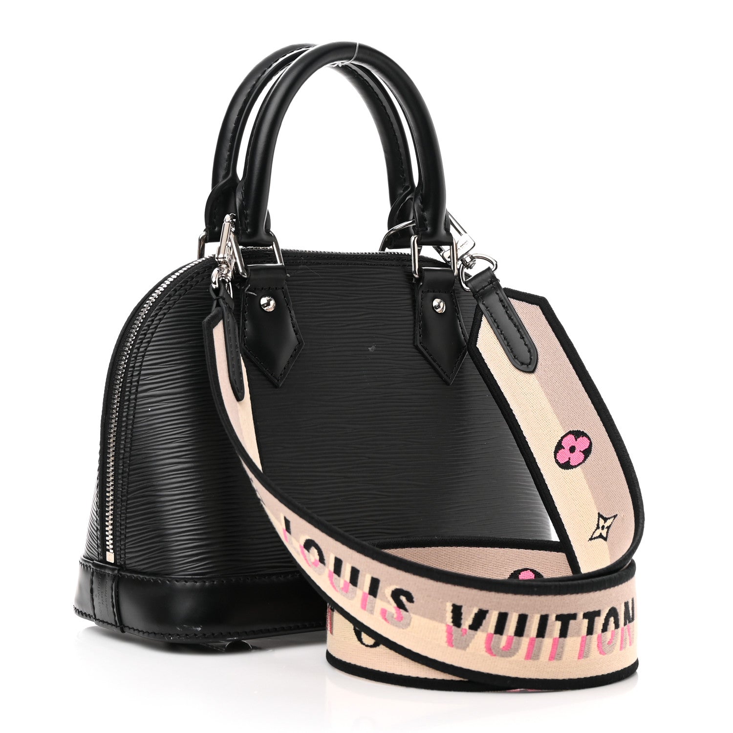Louis Vuitton Epi Jacquard Alma BB Black 3 of 13