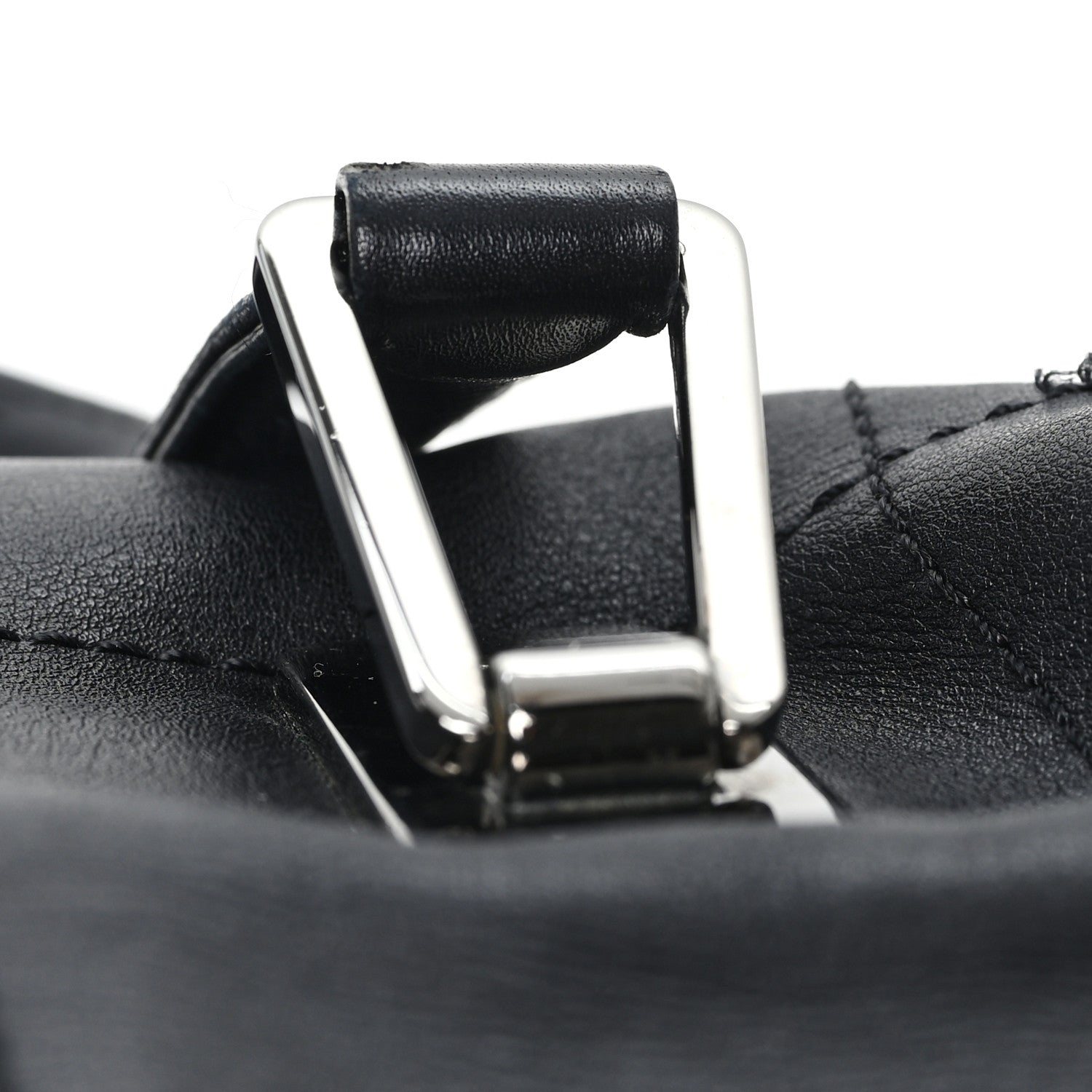 Chanel Lambskin Square Stitched Large Tote  Black 11 of 12