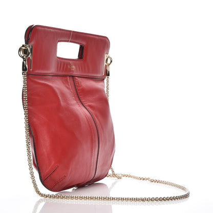 Valentino Garavani Nappa Va Va Voom Fold Over Chain Clutch Rosso Valentino 3 of 10