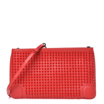 Christian Louboutin Calfskin Spikes Loubiposh Chain Clutch Oeillet 1 of 11