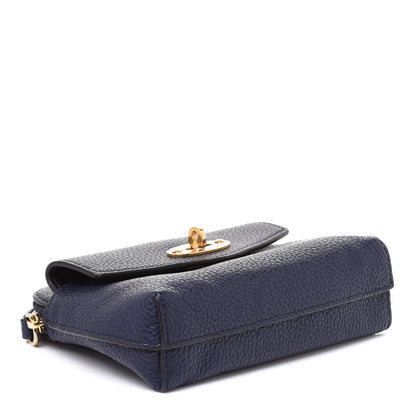 Mulberry Small Classic Grain Union Jack Darley Coin Pouch Oxford Blue 4 of 8
