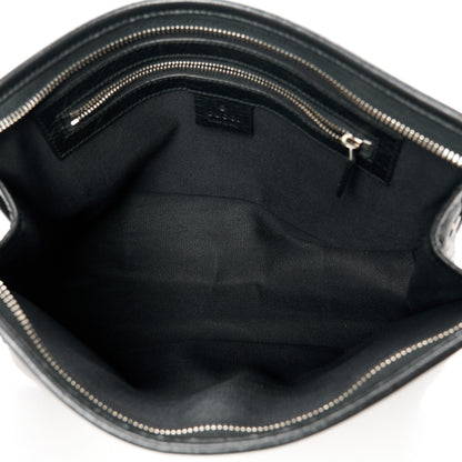 Gucci Fluffy Calfskin Morpheus Zip Pouch Black 5 of 12