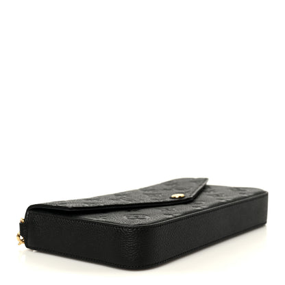 Louis Vuitton Empreinte Pochette Felicie Chain Wallet Black 5 of 15