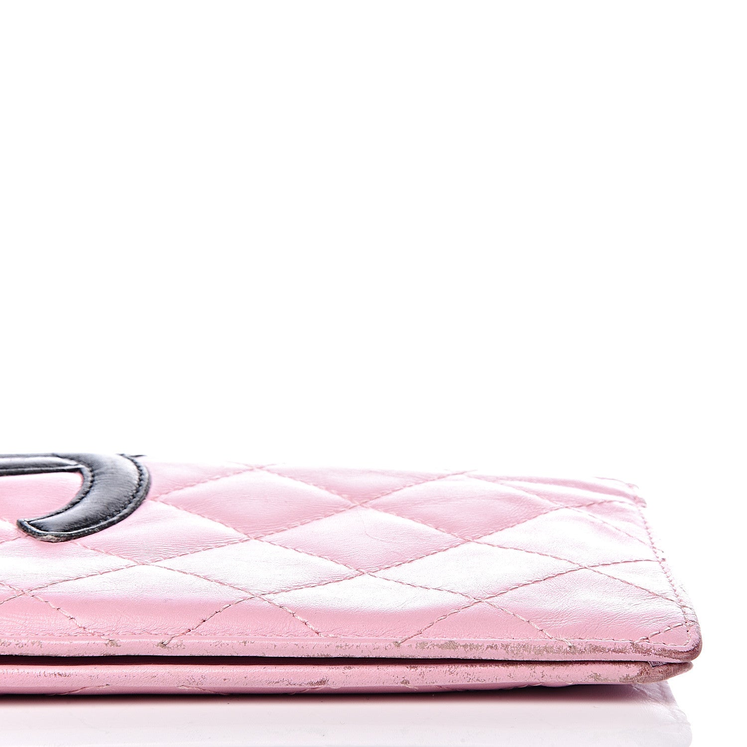 Chanel Calfskin Quilted Cambon Yen Wallet Pink 15 of 16