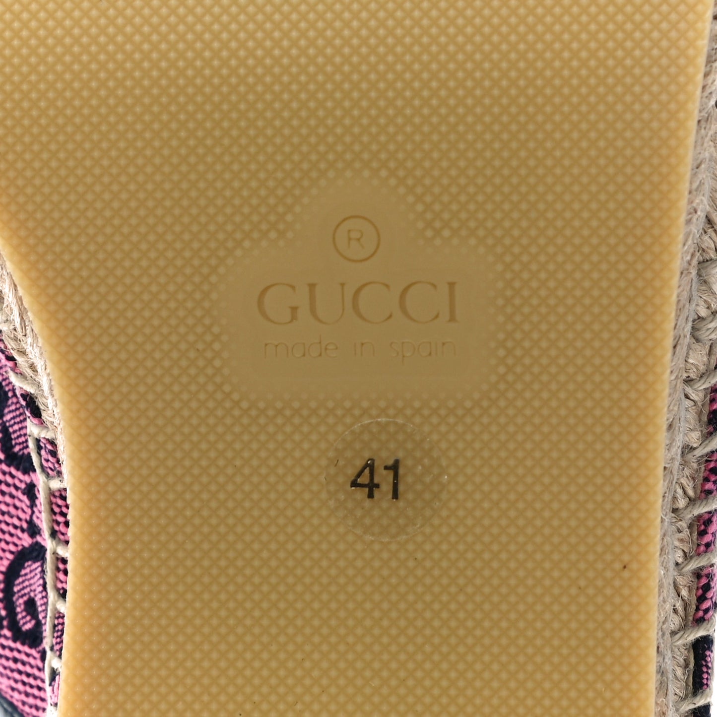 Monogram Multicolor Criss Cross Espadrille Sandals 41 Pink Blue