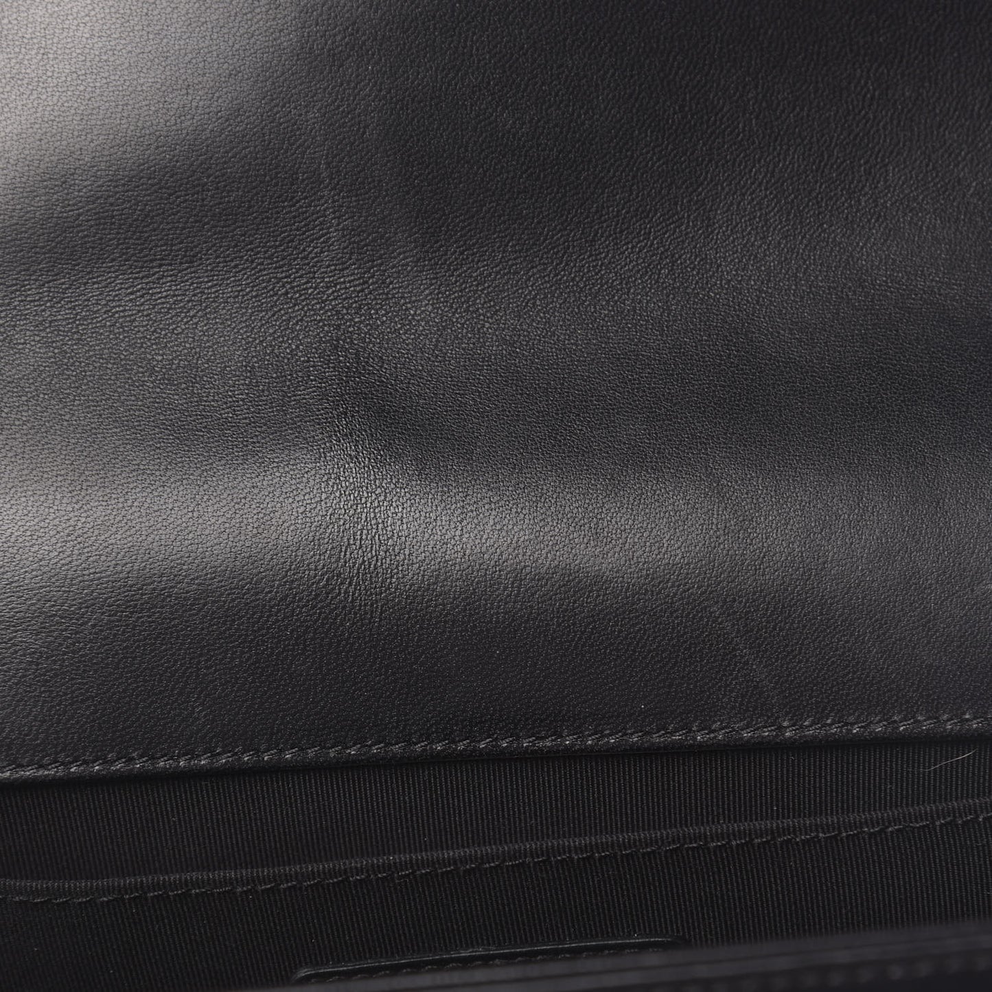 Calfskin Quilted Medium Boy Flap Black