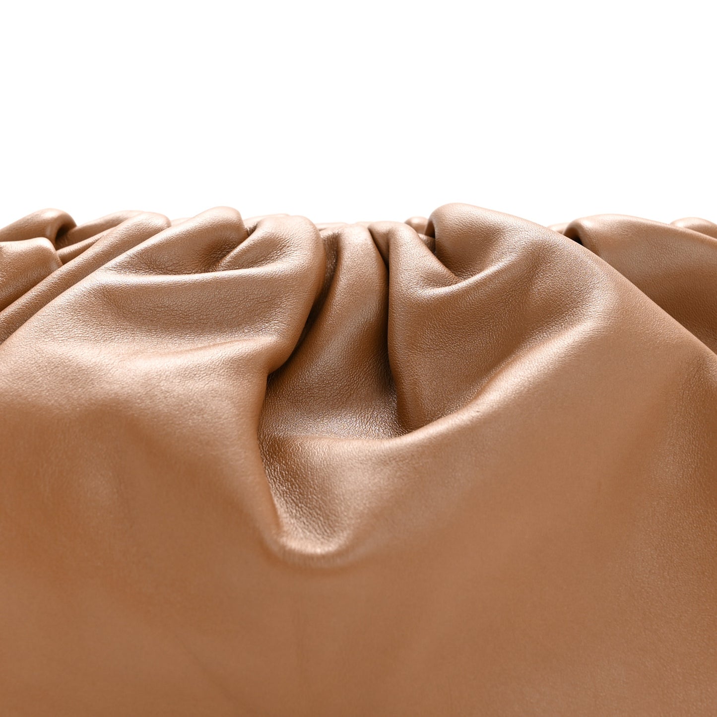 Smooth Butter Calf The Pouch Oversized Clutch Cammello