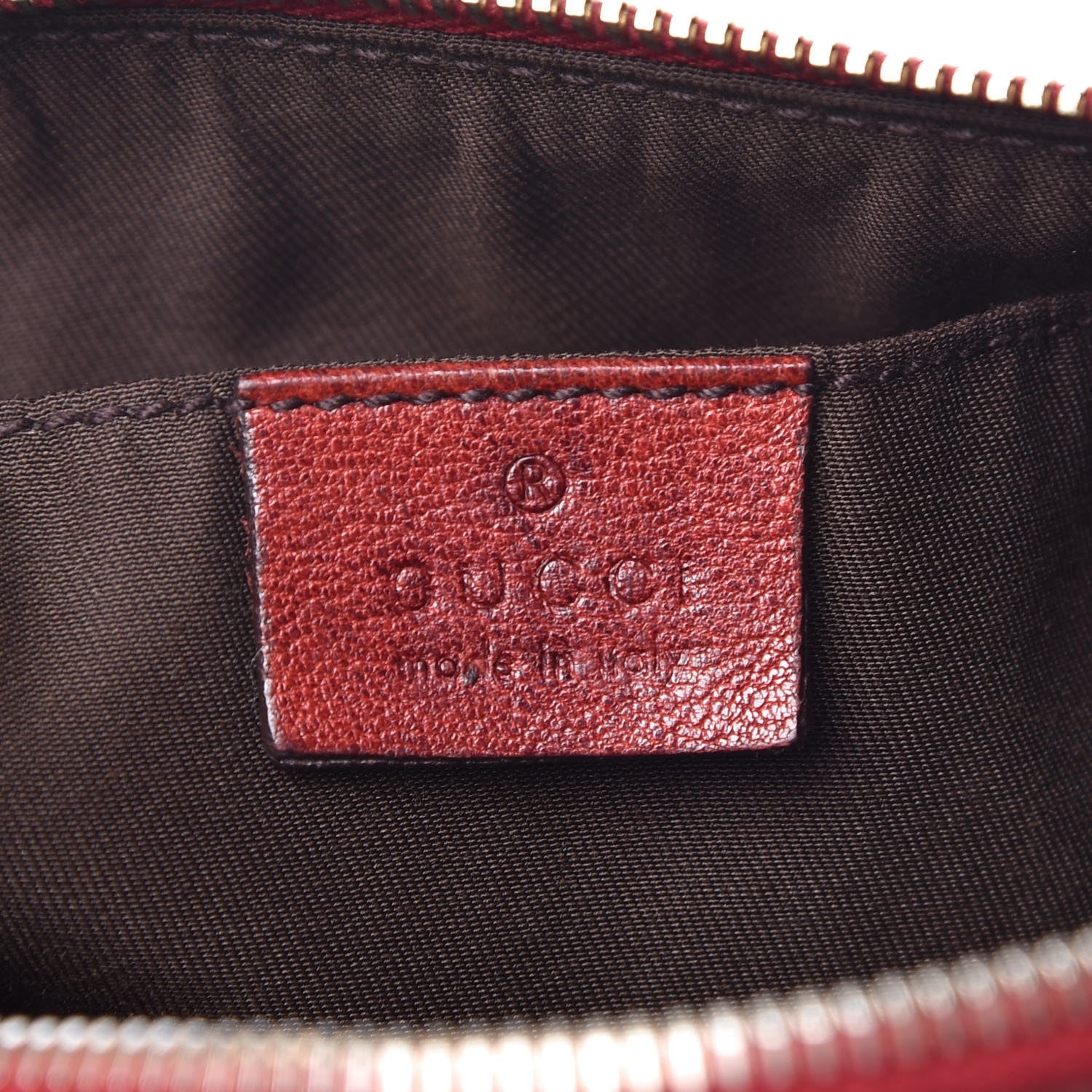 Gucci Guccissima Trophy Satchel Red 6 of 11