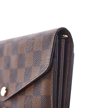 Louis Vuitton Damier Ebene Sarah Wallet NM 8 of 10