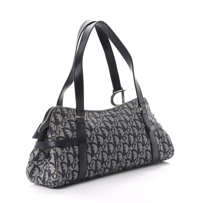 Christian Dior Denim Monogram Charms Shoulder Bag Blue 3 of 10