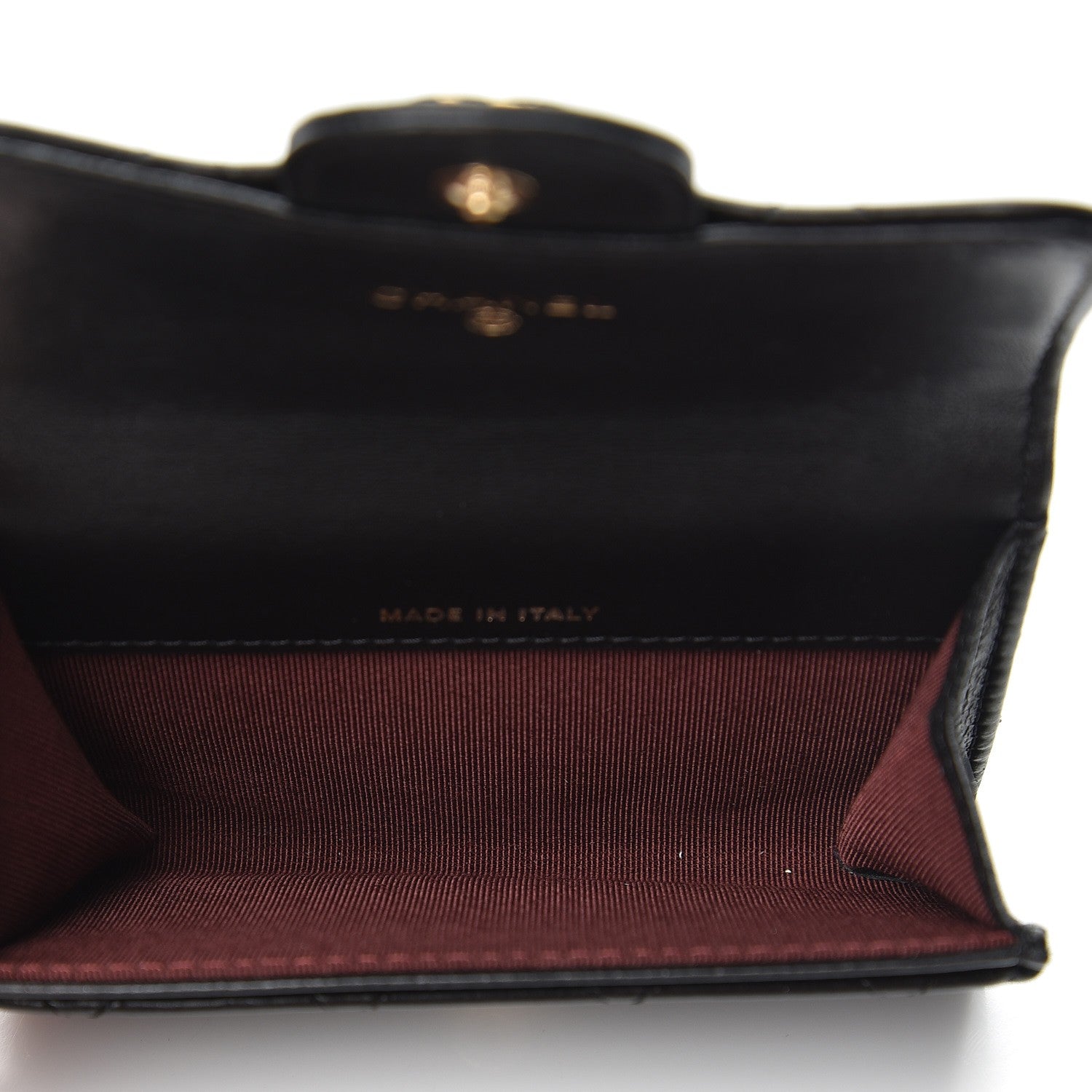 Chanel Lambskin Quilted Flap Card Holder Black 5 of 9