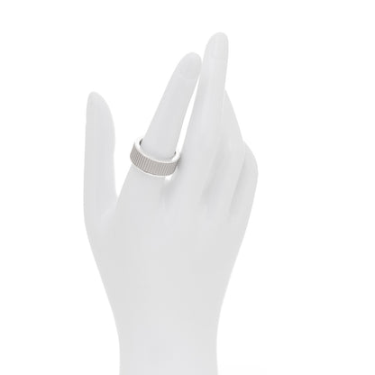 Tiffany Sterling Silver Titanium Coin Edge Ring 54 7 2 of 5