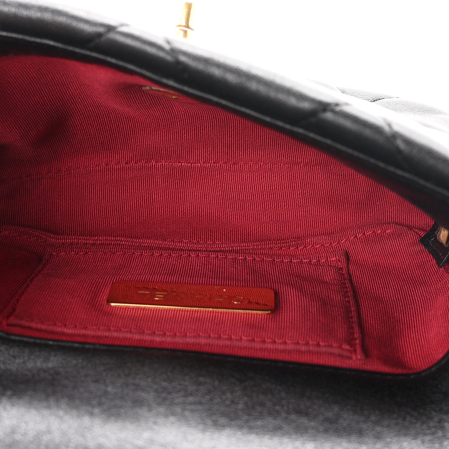 Chanel Lambskin Quilted Chanel 19 Waist Bag Black 4 of 9