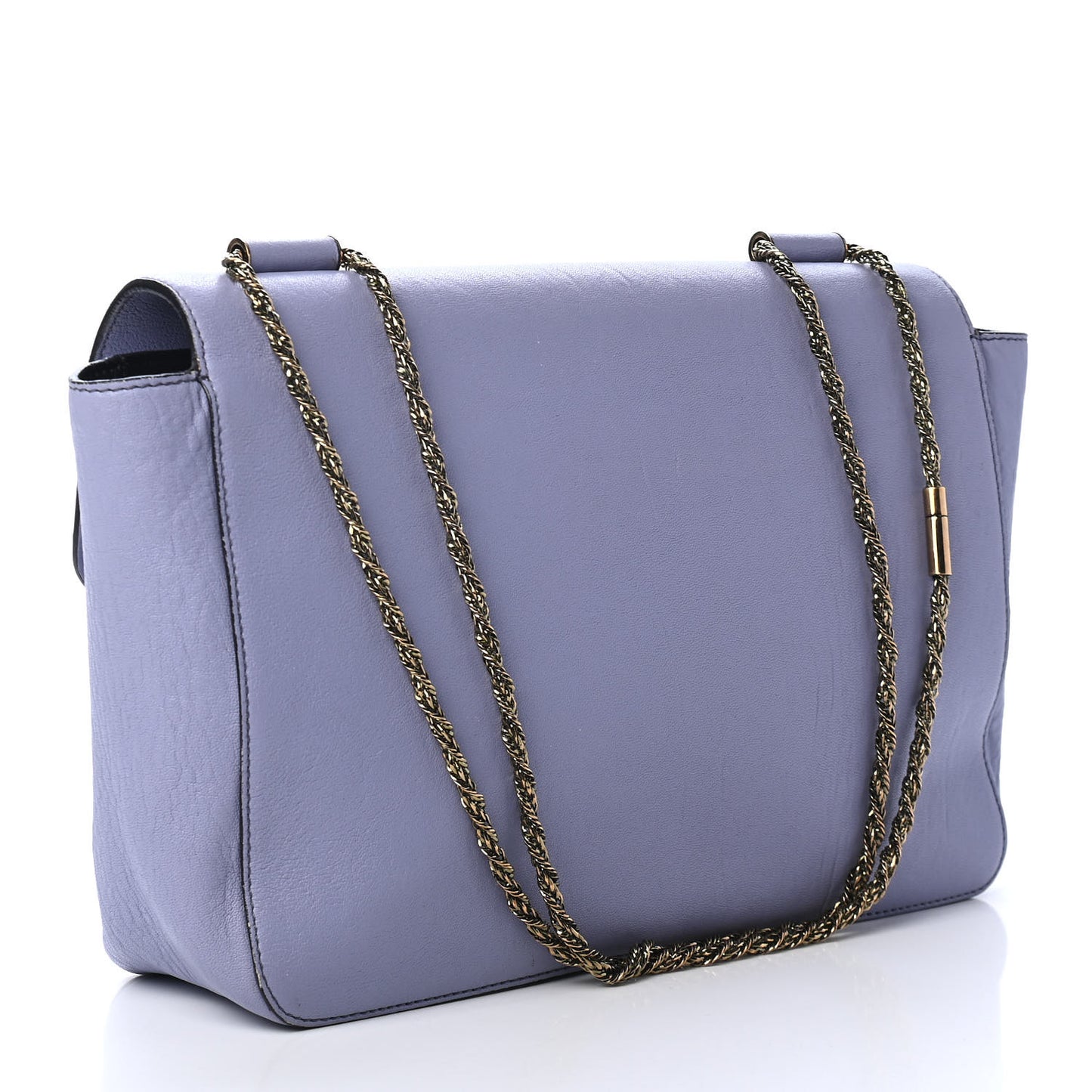Goatskin Large Elsie Shoulder Bag Purple