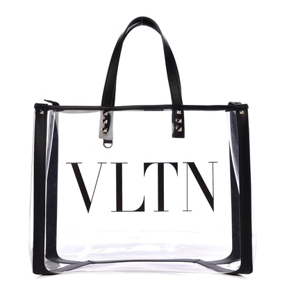Valentino Garavani Plexy VLTN Small Shopping Bag Transparent 1 of 14
