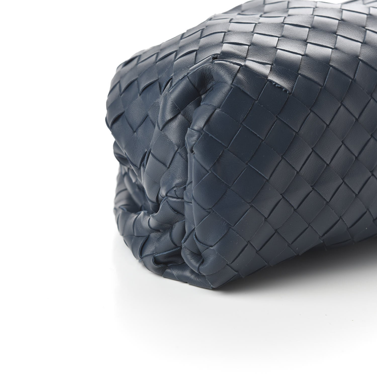 Bottega Veneta Nappa Maxi Intrecciato The Pouch Oversized Clutch Deep Blue 5 of 8