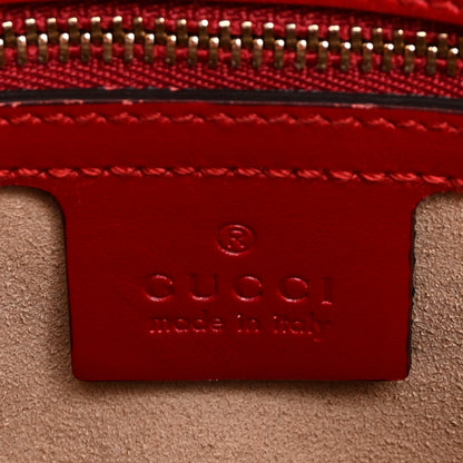 Gucci Guccissima Linea A Foldover Tote Red 6 of 12