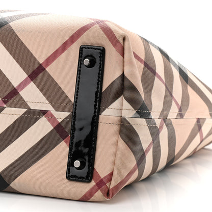 Burberry Supernova Check Large Nickie Tote Black 10 of 10