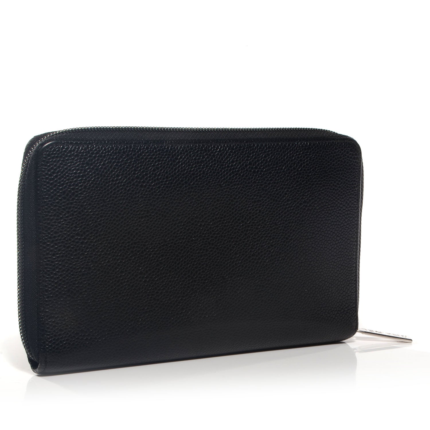 Chanel Caviar Timeless Travel Zip Wallet Black 3 of 8