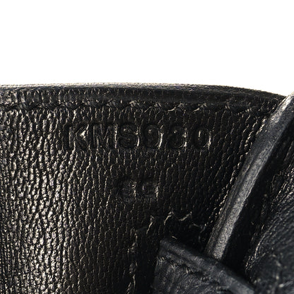 Hermes Togo Birkin 25 Black 7 of 11