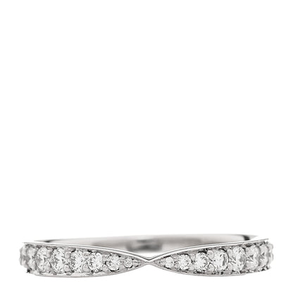 Tiffany Platinum Diamond Harmony Bead-set Band Ring 50 5.5 1 of 4