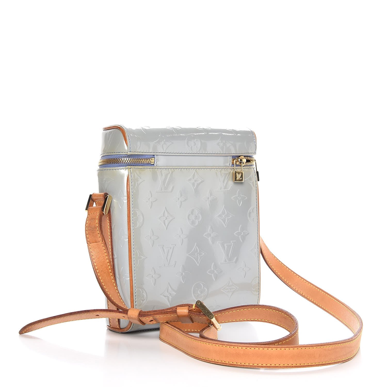 Louis Vuitton Vernis Sullivan Vertical Blue 3 of 13