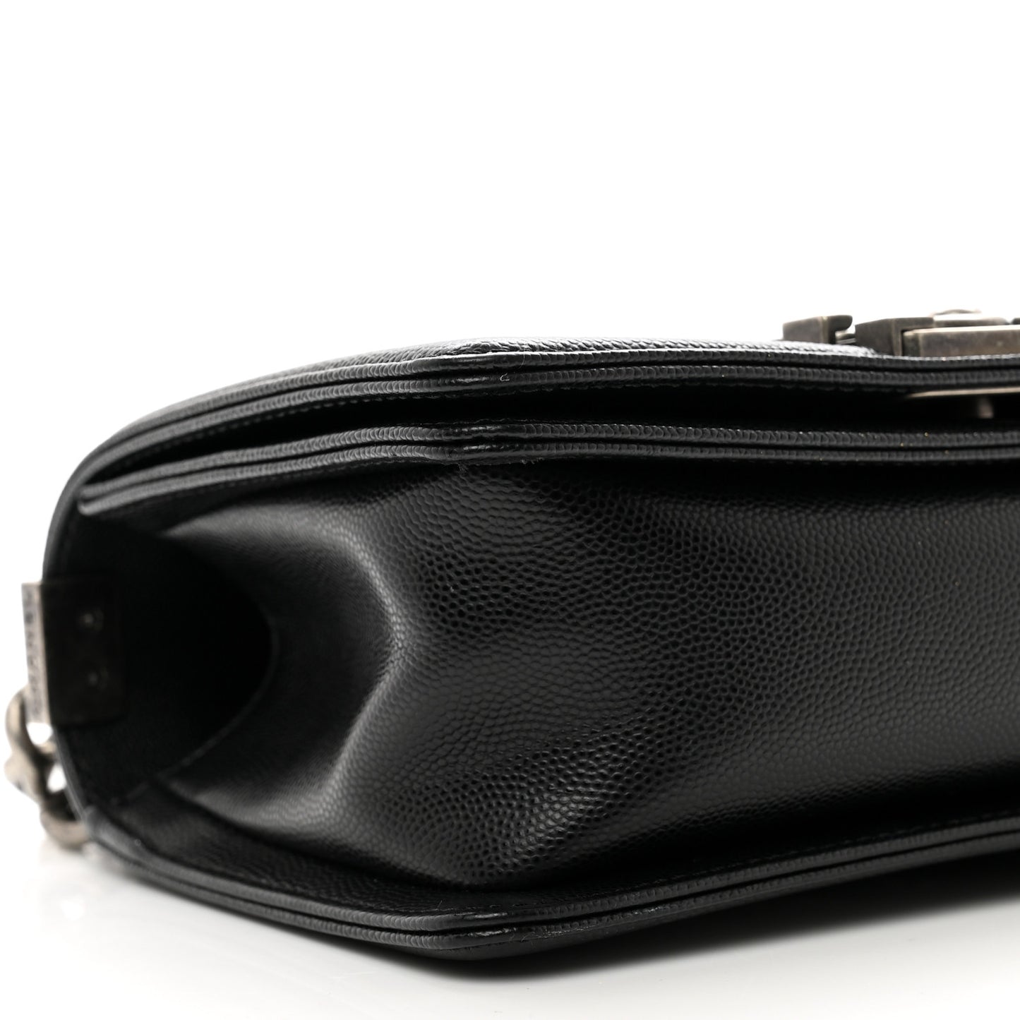 Caviar Quilted Small Boy Flap Black