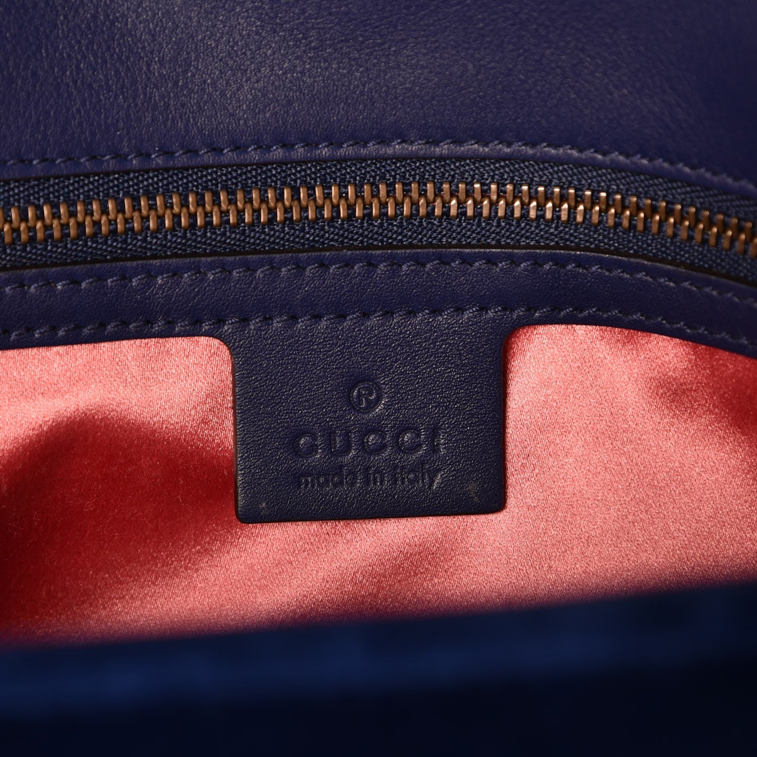 Gucci Velvet Matelasse Medium GG Marmont Shoulder Bag Cobalt Blue 6 of 7