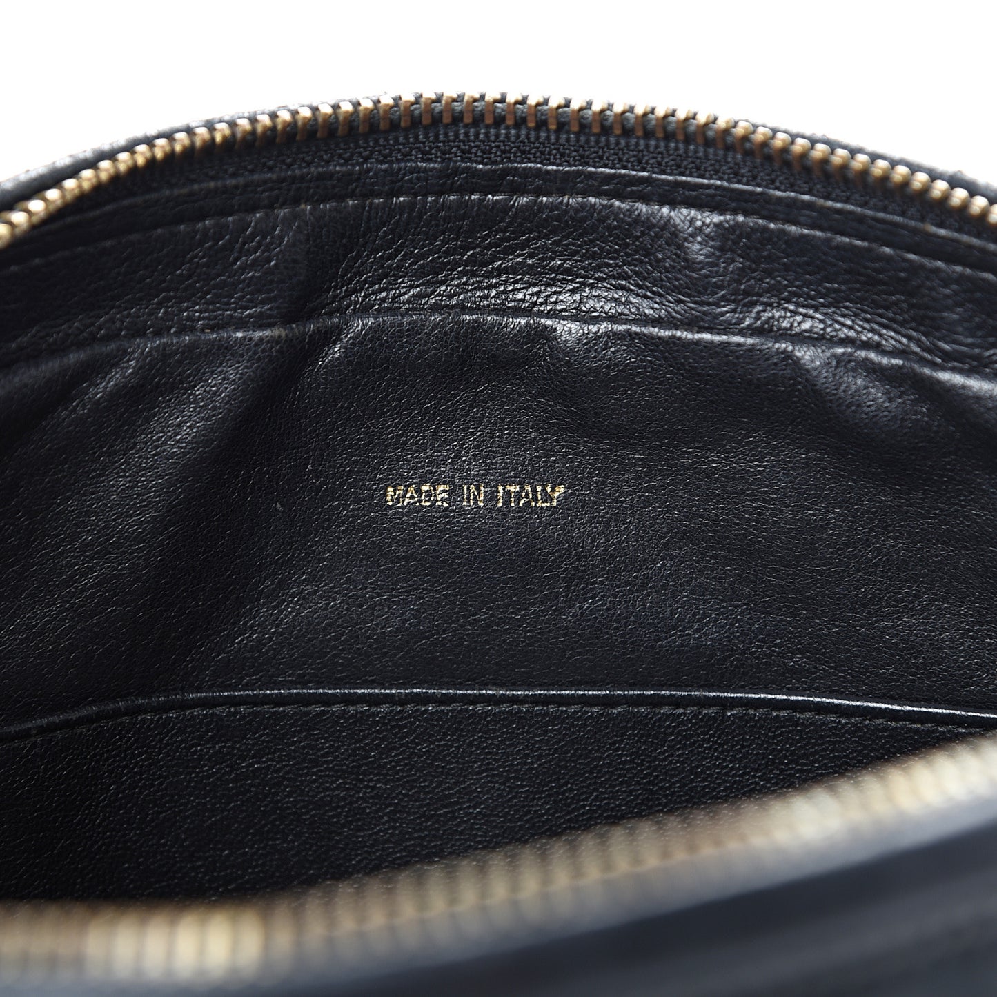 Lambskin Quilted CC Tassel Camera Case Black