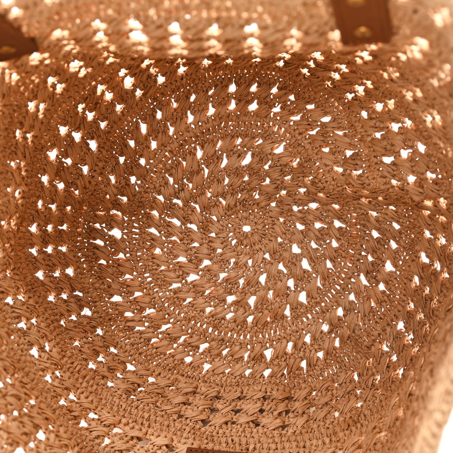 Saint Laurent Raffia Calfskin Small Panier Tote Naturel 5 of 11