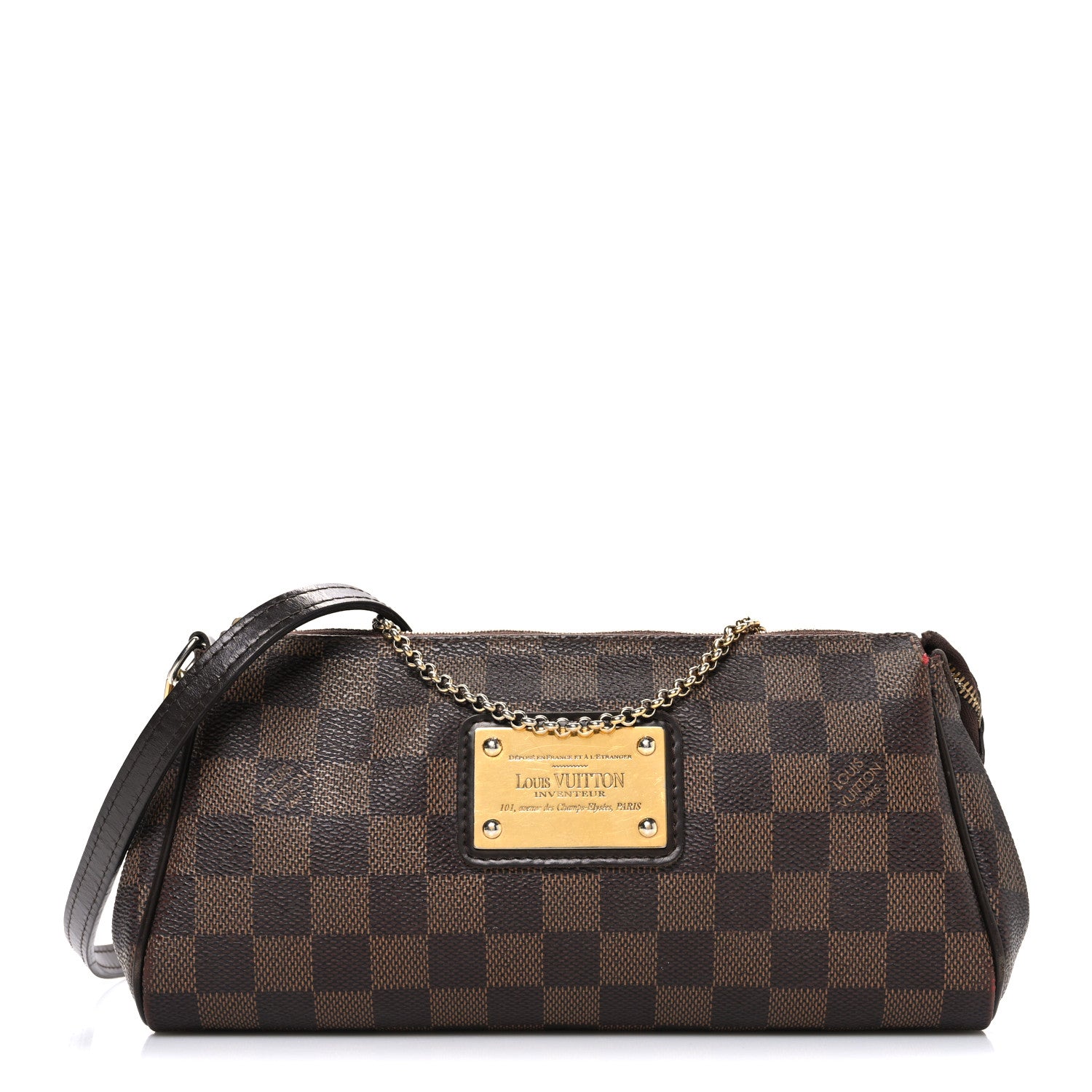 Louis Vuitton Damier Ebene Eva Clutch 1 of 12