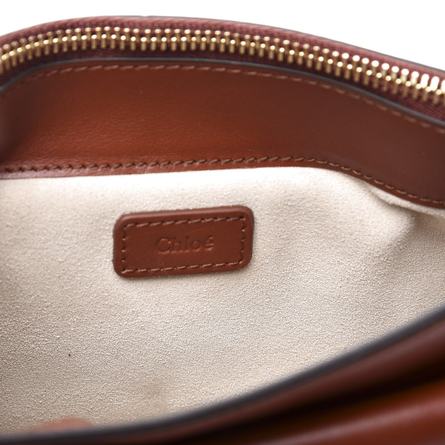Calfskin Tess Mini Crossbody Bag Sepia Brown