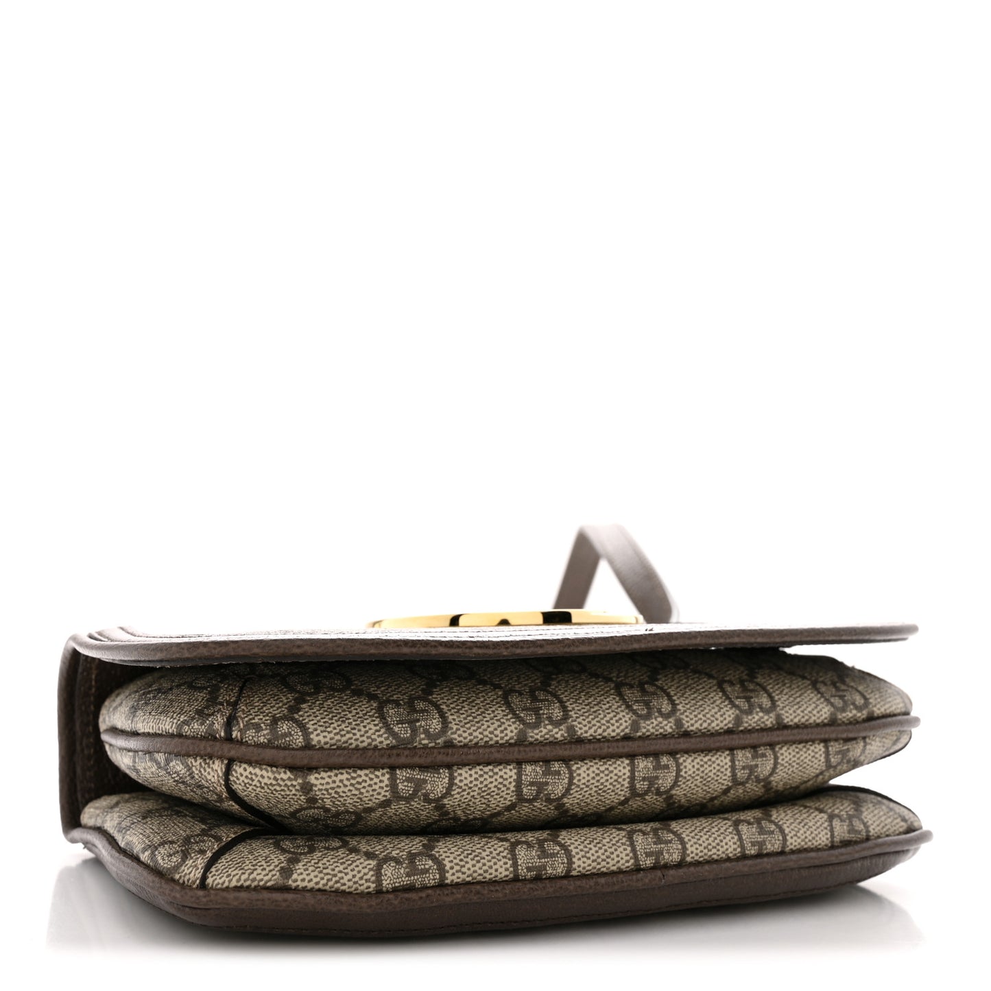 GG Supreme Monogram Textured Dollar Calfskin Mini Blondie Chain Shoulder Flap Bag Beige Ebony New Acero