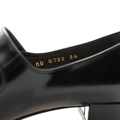 Christian Dior Brushed Calfskin Uniform 30mm Pumps 36 Black 8 of 10