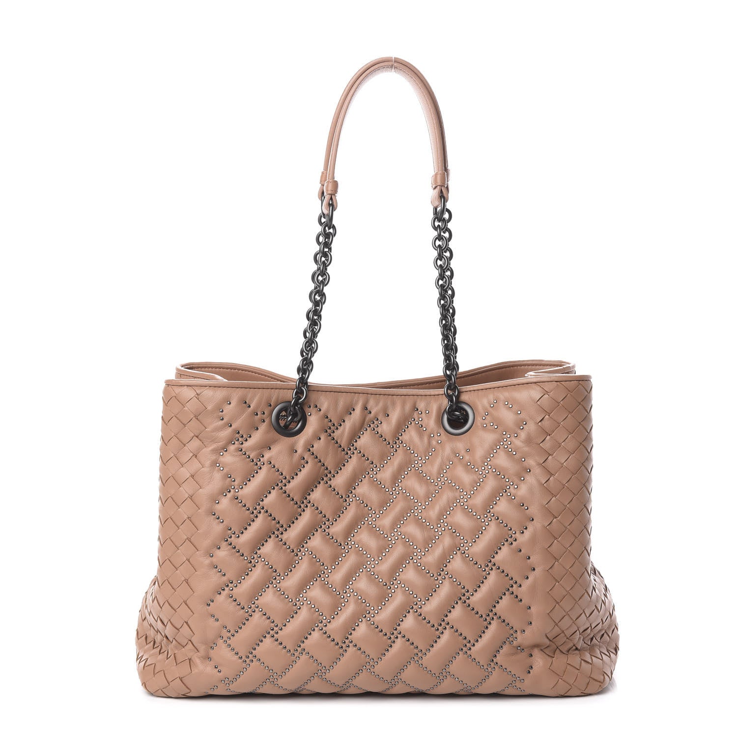 Bottega Veneta Nappa Intrecciato Microstuds Tote Dahlia 1 of 8