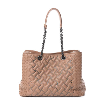 Bottega Veneta Nappa Intrecciato Microstuds Tote Dahlia 1 of 8