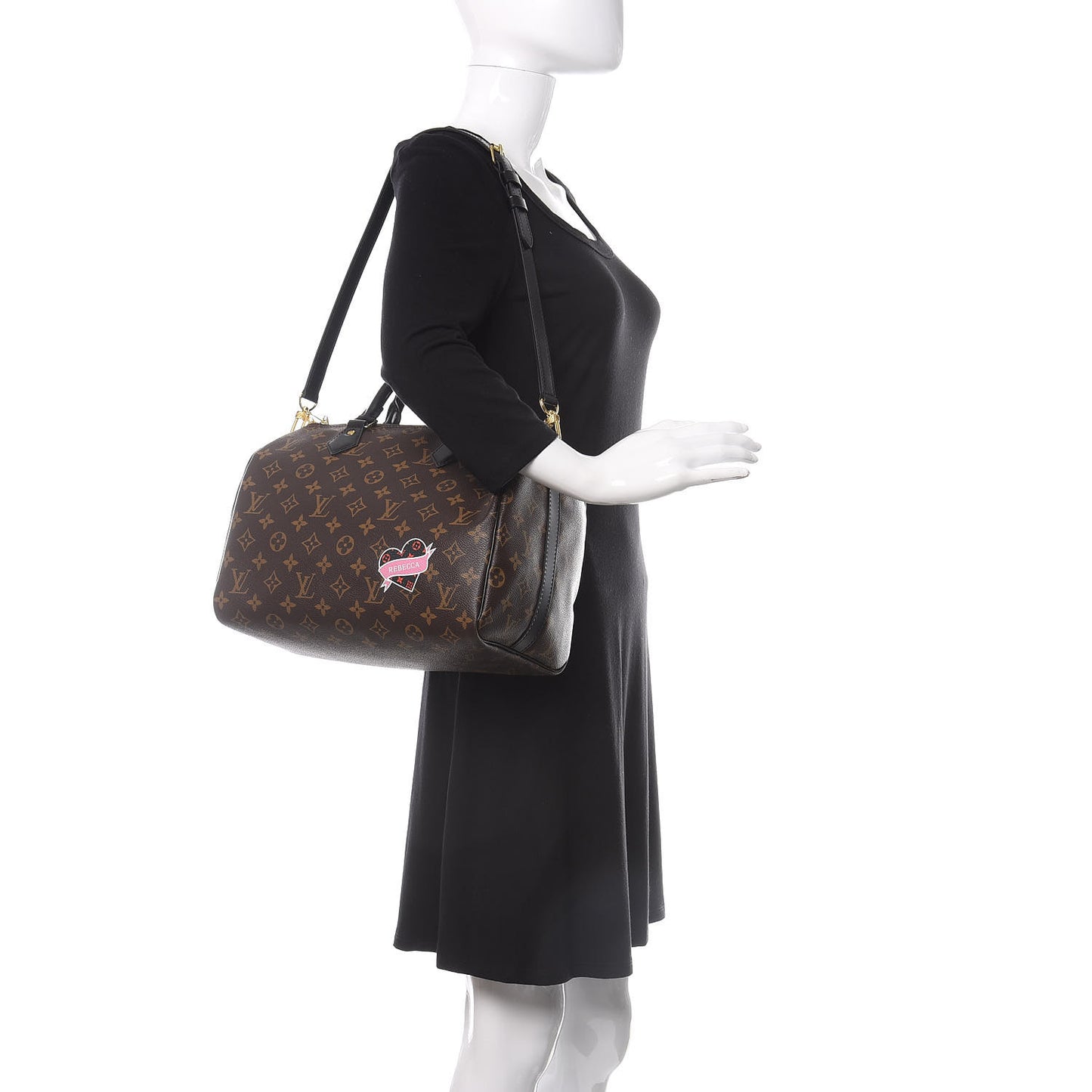 Monogram My World Tour Speedy Bandouliere 30 Black