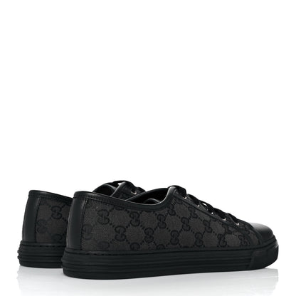 Gucci Monogram Mens Sneakers 9.5 Black Piombo 4 of 8