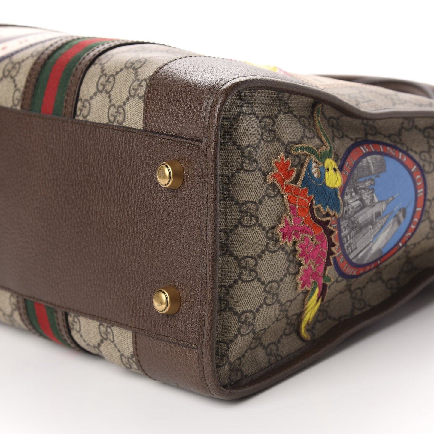 Soft GG Supreme Monogram Courrier Medium Duffle Bag Beige New Acero Multicolor