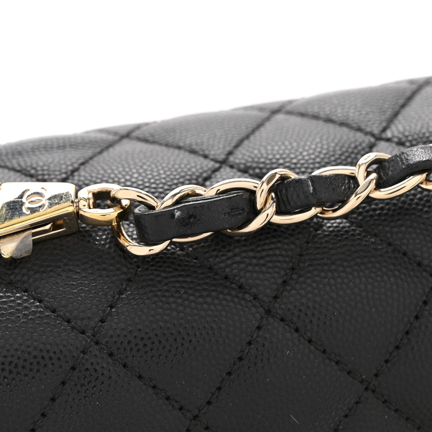 Chanel Caviar Quilted Small Coco Handle Flap Black 14 of 15