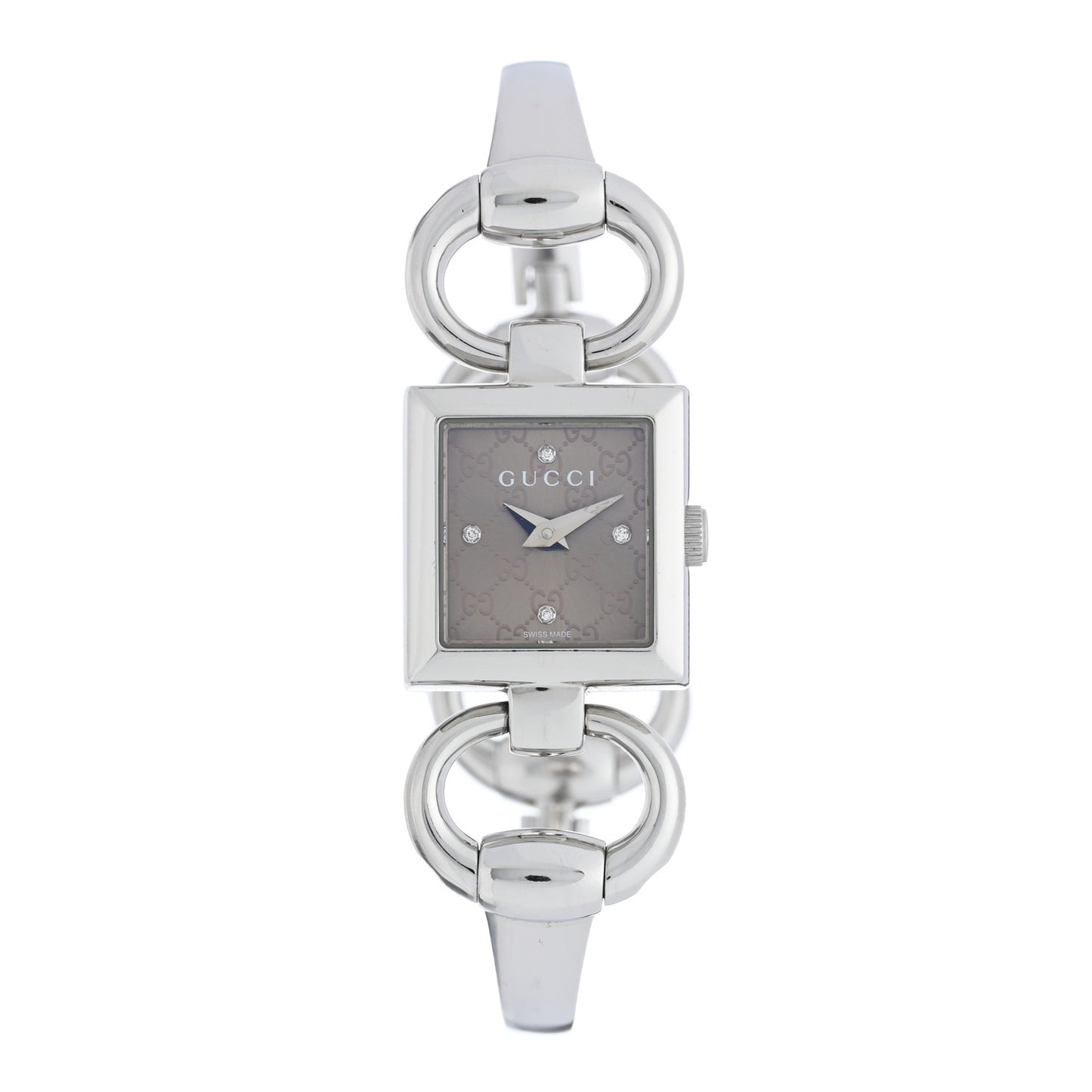 Stainless Steel Diamond 18mm Tornabuoni Quartz Watch Brown