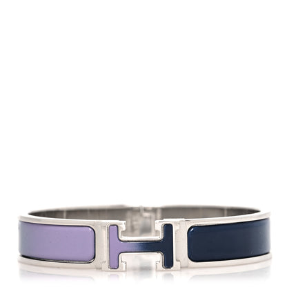 Hermes Enamel Fusion Clic H Bracelet PM Lilas Ultramarine 1 of 5