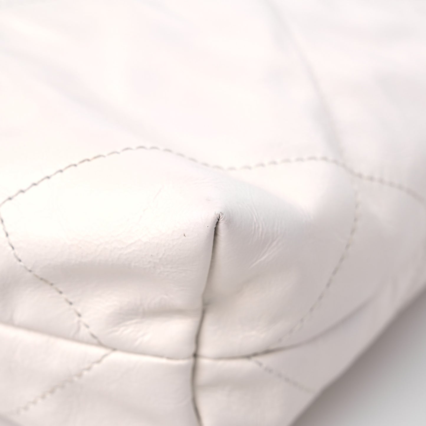 Calfskin Quilted Small Chanel 22 White