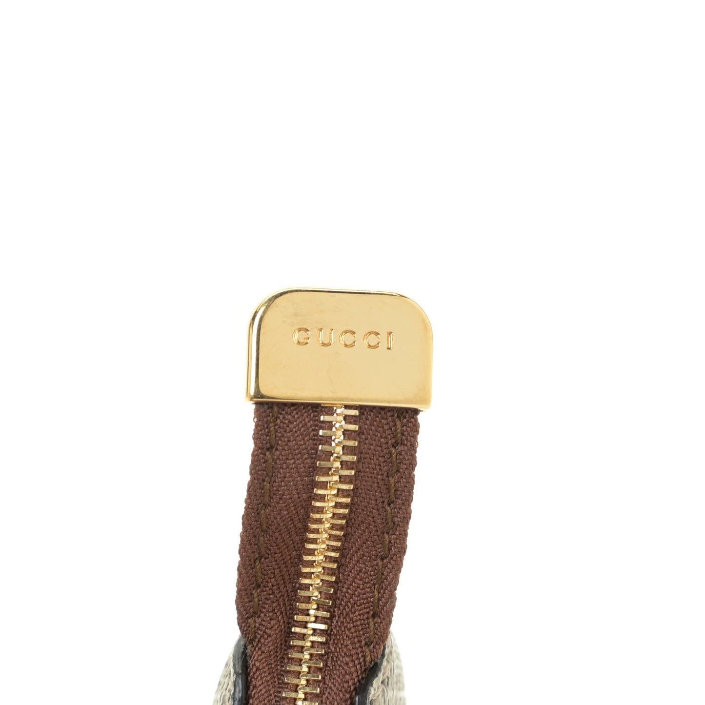 GG Supreme Monogram Key Case Beige Ebony Cuir