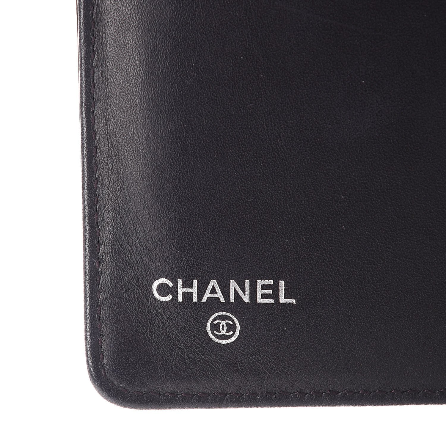 Chanel Caviar Timeless CC Zipped Pocket Wallet Dark Purple 6 of 9