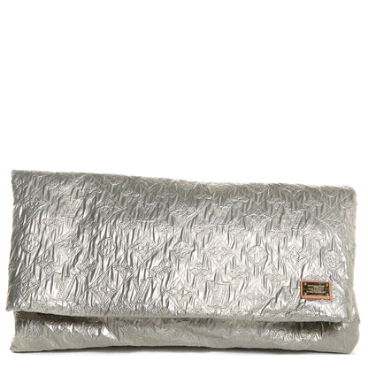 Louis Vuitton Jacquard Quilted Monogram Limelight Clutch GM Perle 1 of 7