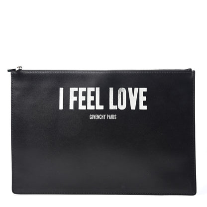 Givenchy Calfskin I Feel Love Medium Pouch Black 1 of 5