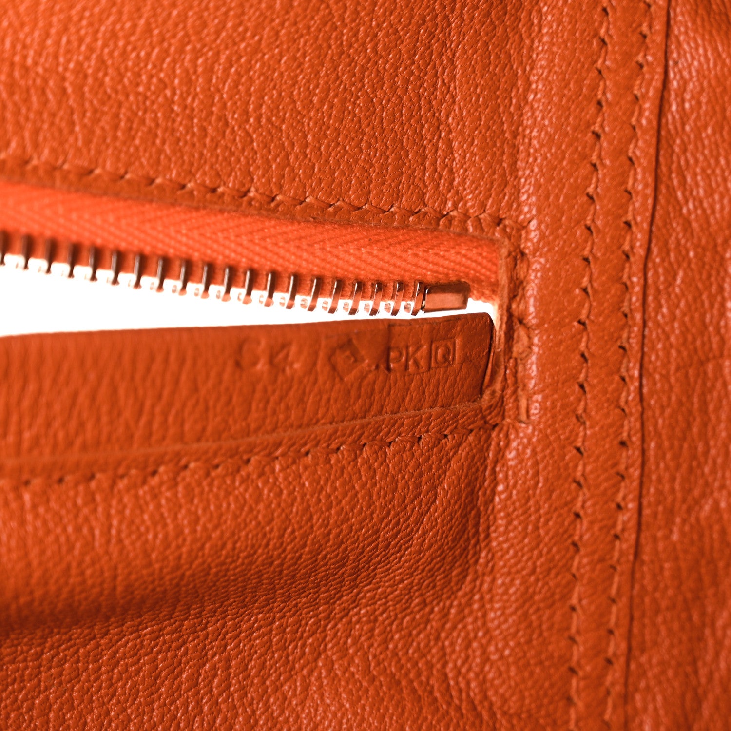 Hermes Shiny Niloticus Crocodile Plume 28 Orange 7 of 11