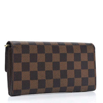 Louis Vuitton Damier Ebene Sarah Wallet 2 of 6